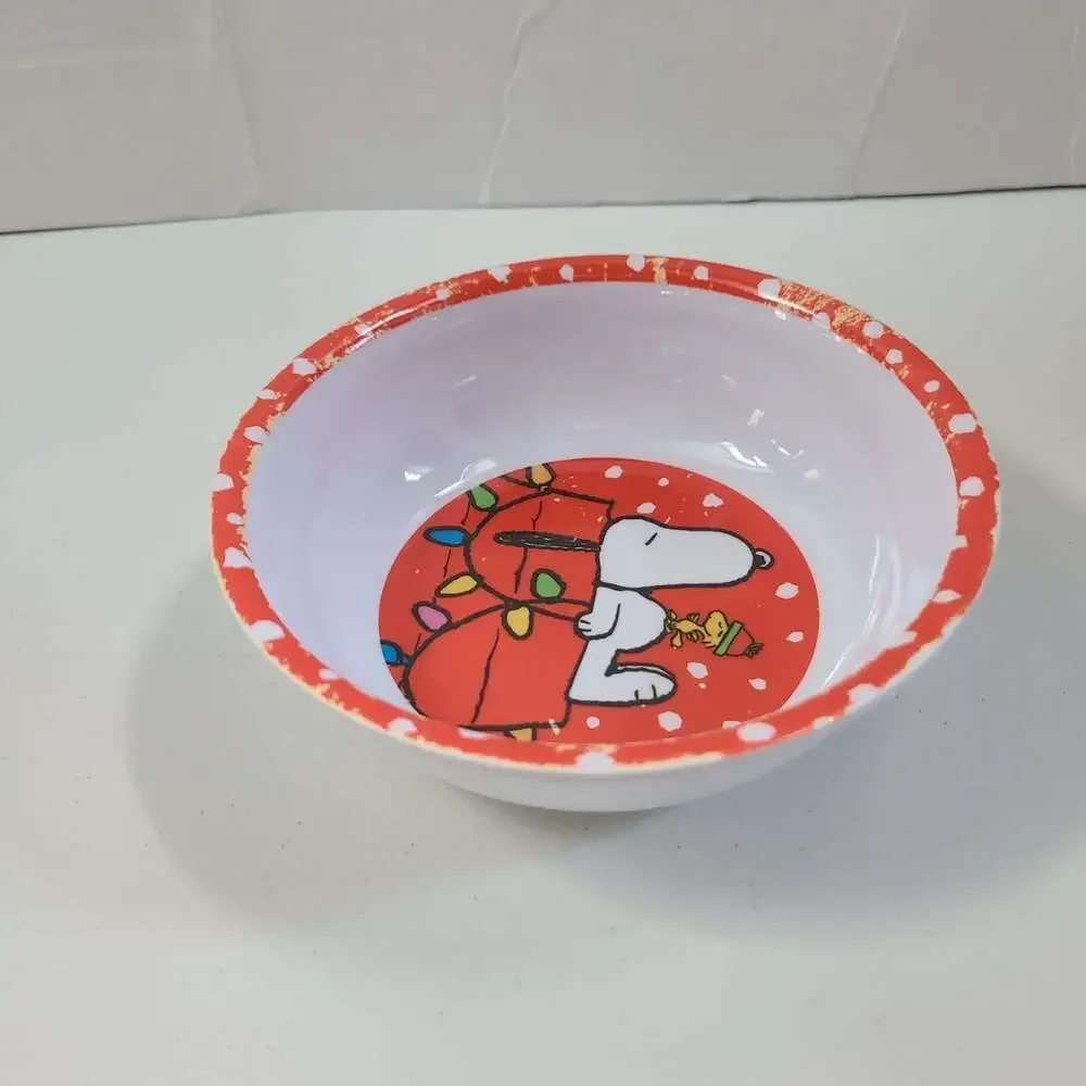 Peanuts Snoopy Bowl Woodstock Cereal Bowl Christmas